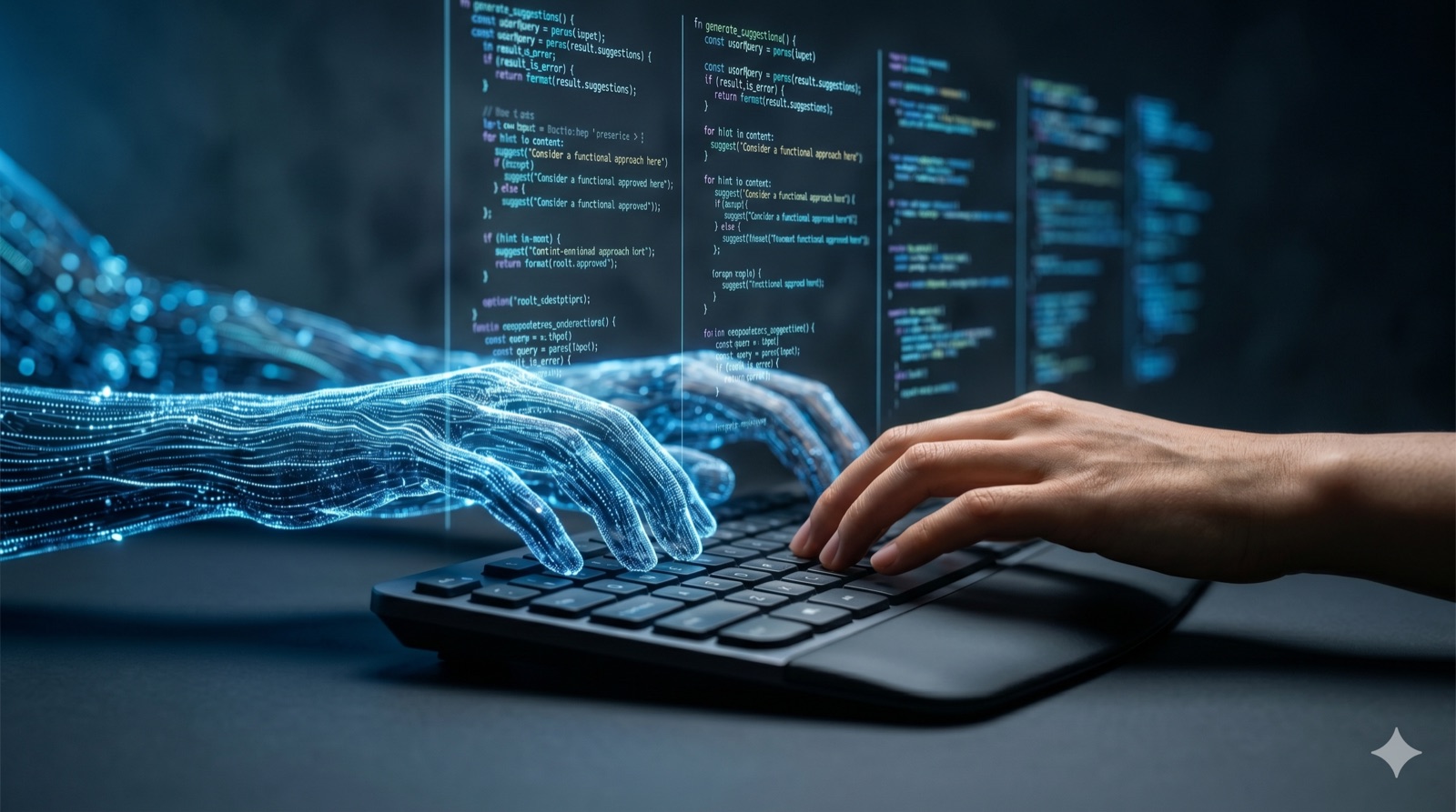 Human and AI pair programming